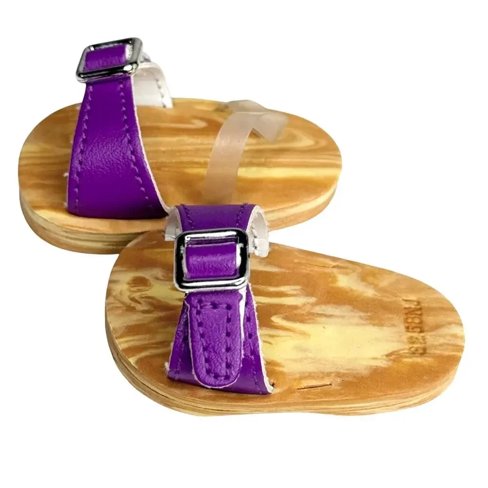 American Girl Doll Shoes Julie Meet Outfit Purple Sandals Accessory BeForever #2 - Picture 3 of 8
